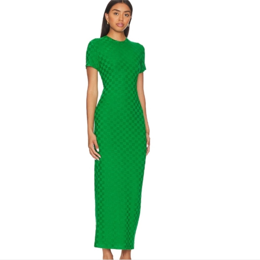 AMANDA UPRICHARD LONG GREEN DRESS ! - Picture 3 of 6